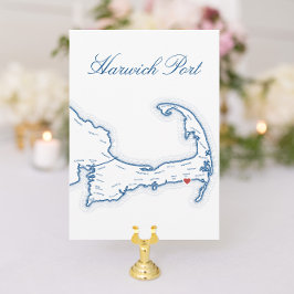 Bearbeitbare Cape Cod Wedding Table Name Cards Einladung