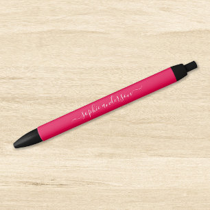 Bearbeitbare Farb-Calligrafie-Schrift personalisie Kugelschreiber