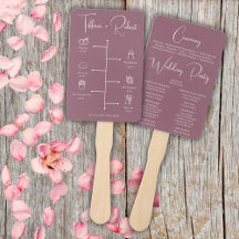 Bearbeitbare Farbige Staubige Rosa Hochzeits-Zeitp