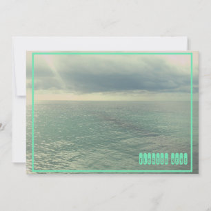 Bearbeitbare Florida Keys Retro Mintgrün Feiertag Feiertagskarte