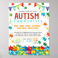 Bearbeitbare Flyer für Autism Awareness-Fundraisin