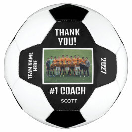 Bearbeitbare Fußballtrainer-Dankeschön-Team-Design Fußball