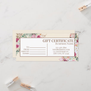 Bearbeitbare Geschenkgutscheinvorlage, druckbarer 