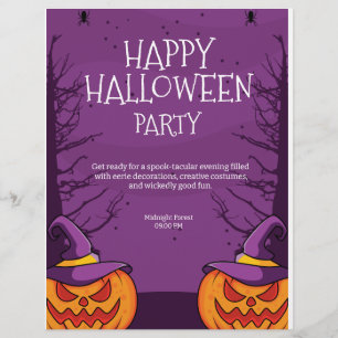 Bearbeitbare Halloween-Einladung, Halloween-Party  Flyer