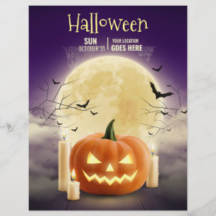 Bearbeitbare Halloween-Spookhaus-Party, Halloween Flyer