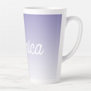(Bearbeitbare) Hellviolette Ombre-Farbe & Ihr Text Milchtasse