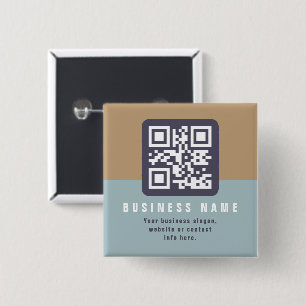 Bearbeitbare moderne QR-Code-Vorlage Gedämpfte F Button
