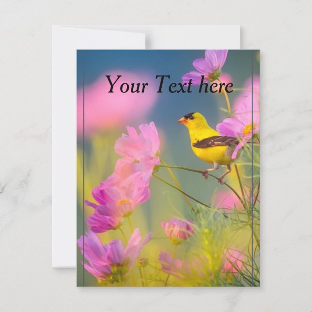 bearbeitbare Naturkarte Feiertagskarte (Vorderseite)