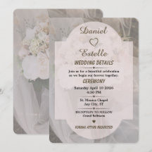 Bearbeitbare neutrale Boho-Hochzeitsdetailskarte