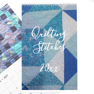Bearbeitbare Quilt-Fotografie-Fotografie Ganzes Ja Kalender