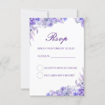 Bearbeitbare RSVP-Karte für Hochzeiten, benutzerde