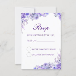Bearbeitbare RSVP-Karte für Hochzeiten, benutzerde RSVP Karte