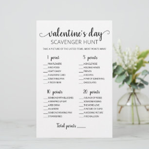 Bearbeitbare Schnitzeljagd Valentinstag Spiel