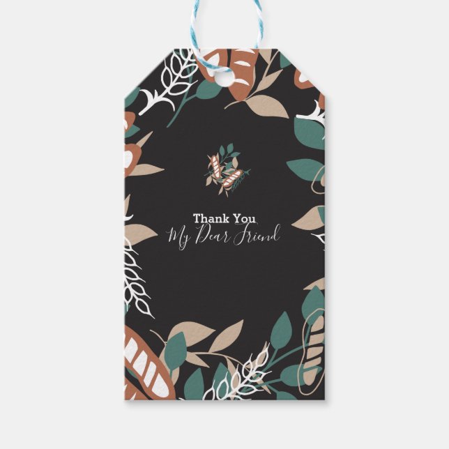 Bearbeitbare Text Brot Anführungszeichen Geschenke Geschenkanhänger (Vorderseite)