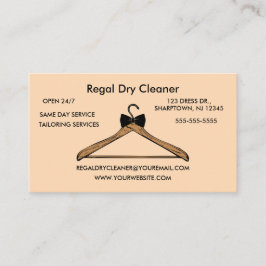 Bearbeitbare Trockenreinigung Visitenkarte