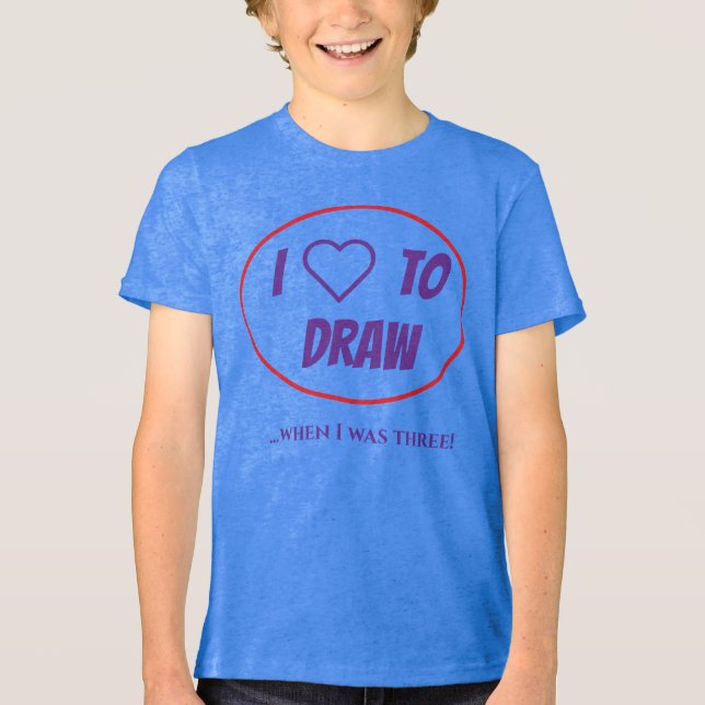 Bearbeitbare Typografie  Tri-Blend Shirt (Vorderseite)