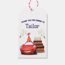 Bearbeitbare und druckbare Design-Cars Geschenkanhänger