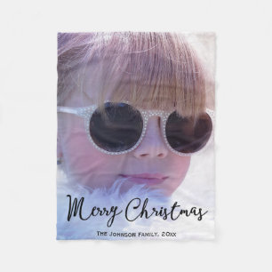 Bearbeitbare Weihnachts-Fleece-Decken mit Foto Fleecedecke