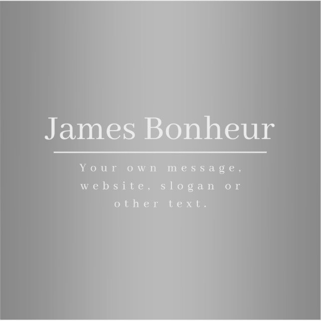 Bearbeitbare Werbevorlage für Unternehmen etc. Aufkleber (Vorderseite)