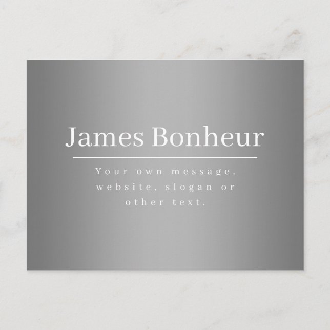 Bearbeitbare Werbevorlage für Unternehmen etc. Postkarte (Vorderseite)