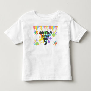 Bearbeitbarer Crayon-Stil - Künstlerische Farbe un Kleinkind T-shirt