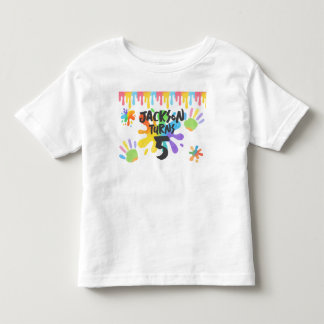 Bearbeitbarer Crayon-Stil - Künstlerische Farbe un Kleinkind T-shirt