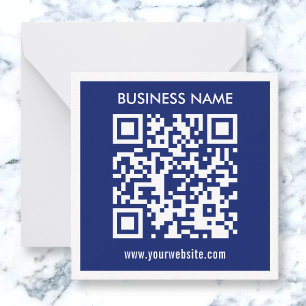 Bearbeitbarer (direkt generierter) QR-Code Marin Mitteilungskarte