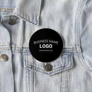 Bearbeitbarer Firmenname, Website und hochgeladene Button