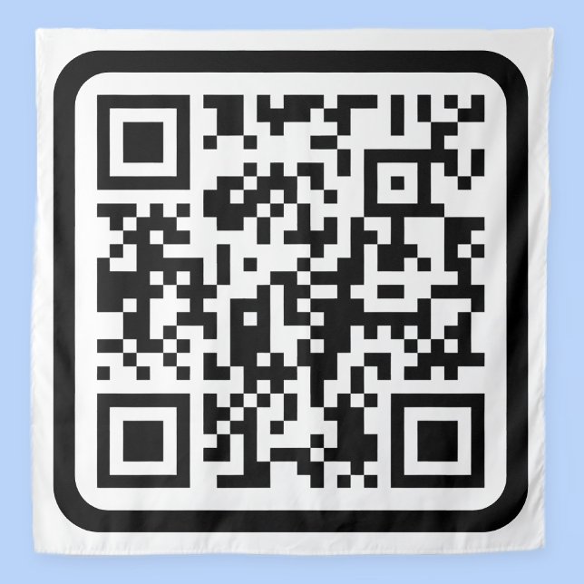 Bearbeitbarer moderner QR-Code | Schwarz Weiß oder Wandteppich (Von Creator hochgeladen)
