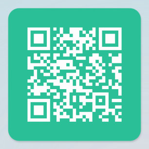 Bearbeitbarer QR-Code Generieren Sie Ihren eigenen Quadratischer Aufkleber