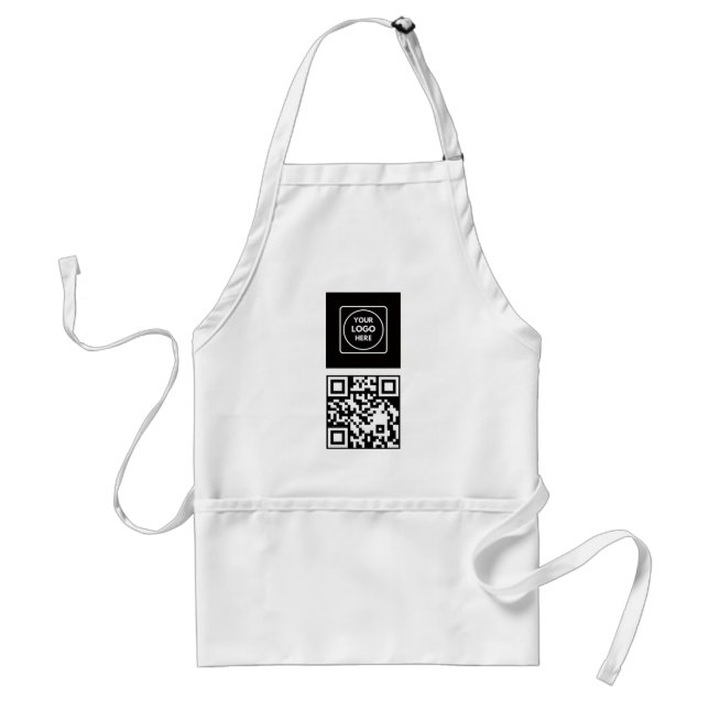 Bearbeitbarer QR-Code mit individuellem Logo, mode Schürze (Vorne)