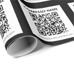Bearbeitbarer QR-Code und einfaches anpassbares De Geschenkpapier