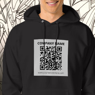 Bearbeitbarer QR-Code und einfaches anpassbares De Hoodie