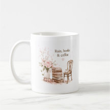 Bearbeitbarer Regen-Coffee- und Buch-Becher