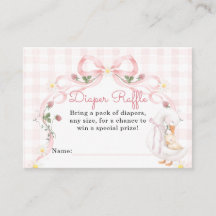 Bearbeitbarer Silly Goose Baby Shower Rosa Schleif