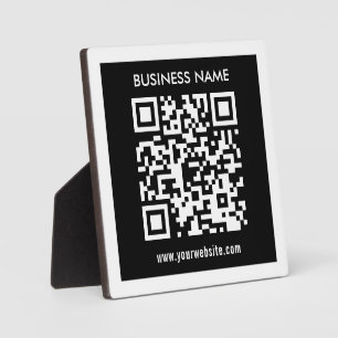 Bearbeitbarer (sofort generierter) QR-Code Schwa Fotoplatte