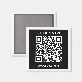 Bearbeitbarer (sofort generierter) QR-Code | Schwa Magnet