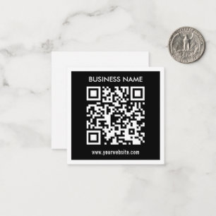Bearbeitbarer (sofort generierter) QR-Code Schwa Mitteilungskarte