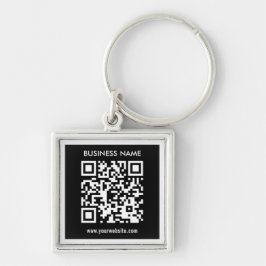 Bearbeitbarer (sofort generierter) QR-Code | Schwa Schlüsselanhänger