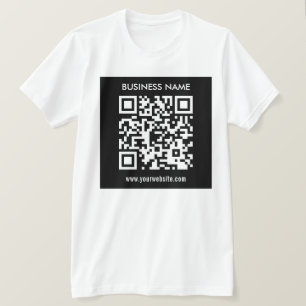 Bearbeitbarer (sofort generierter) QR-Code   Schwa T-Shirt
