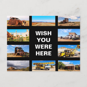 Bearbeitbarer Text - Outback Australia Multi-Foto Postkarte