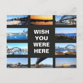 Bearbeitbarer Text - Sydney Australien Multi-Foto Postkarte
