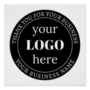 Bearbeitbarer Text und Ihr Logo oder anderes Desig Poster