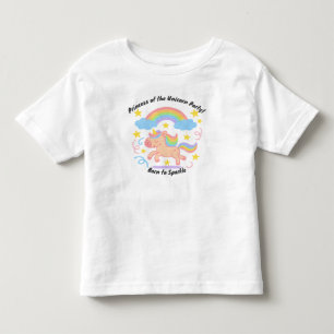 Bearbeitbarer Wachsmalstift-Stil – Unicorn Dream S Kleinkind T-shirt