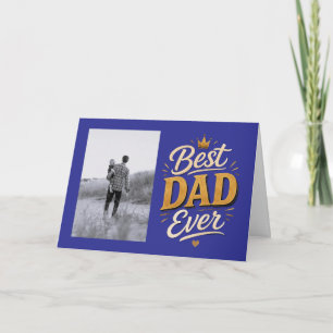 Bearbeitbares Beste Papa Aller Zeiten Foto Vaterta Karte