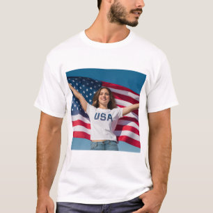 Bearbeitbares Bild T-Shirt mit personalisiertem Ku