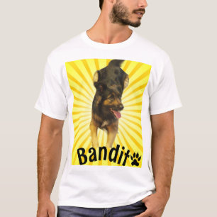 Bearbeitbares Haustierfoto und Name T-Shirt
