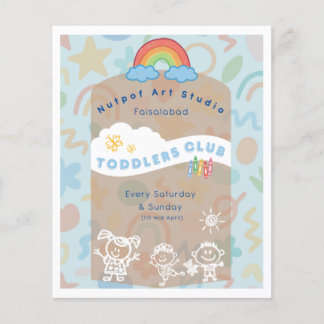 Bearbeitbares Kinderflyer! Cute und ästhetisch Flyer