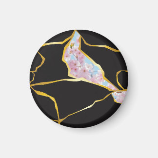 Bearbeitbares Kintsugi-Design-Magnet Magnet