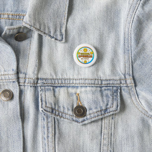 Bearbeitbares Smiley-Gesicht-Schulberater-Schild Button